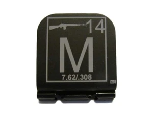 M-14 Periodic Table Element Tile Laser Etched Aluminum Hat Clip Brim-it - Picture 1 of 10