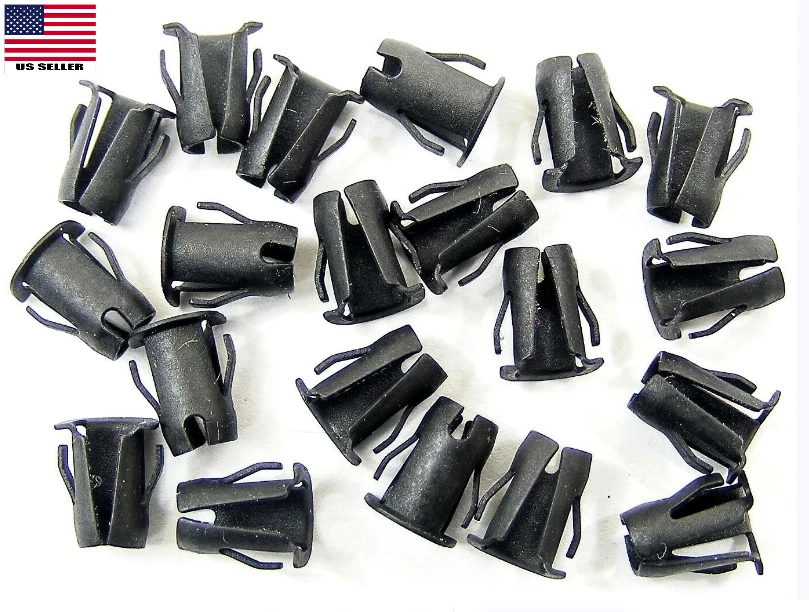 Ford Barrel Clips- Emblem, Trim etc- Fits 5/32" Hole- 1/8" Stud- 20 pcs- #018 - Image 1 of 1