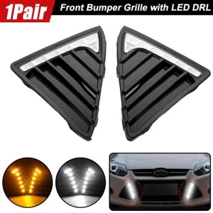 Pair LED Car Front Driving Lights Fog Lamp DRL L+R For Ford Ford Focus 2011-2014 - Picture 1 of 12