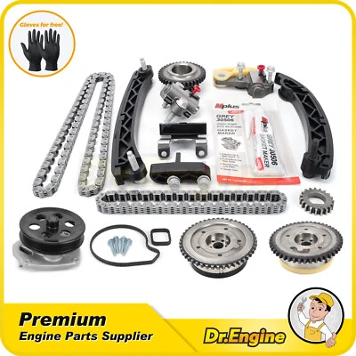 Kit de cadena de distribución con bomba de agua VVT para Buick Cadillac Chevrolet Malibu GMC 2,0 L Foto 1 de 4