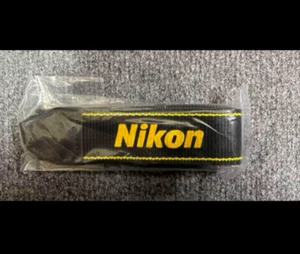 Nikon Original Camera Neck  Strap AN-DC16 Black logo yellow Japan New 18 in - Picture 1 of 7