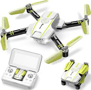 SYMA Foldable Mini Drone for Kids Adults，Portable Pocket Nano White 
