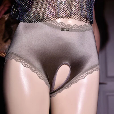 Sexy Mujer Entrepierna Bragas Tanga Ropa Interior Encaje Transparente Bragas Lencería Foto 1 de 4