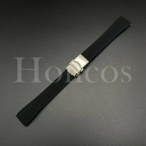 20 22 MM Black Rubber Aquanaut Watch Band Strap quick release Fits for IWC - Picture 1 of 4