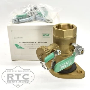 Wilo 1 1/4" FNPT con valvola di spurgo e ritegno 2706075 - Foto 1 di 2