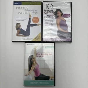 3 Workout Exercise DVD Lot Pilates 10 Min Solution / Ball Workout / Weight loss - Picture 1 of 8