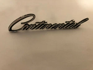 Lincoln "Continental" name plate,script 4 inches long, C8LB13A186A - Picture 1 of 2