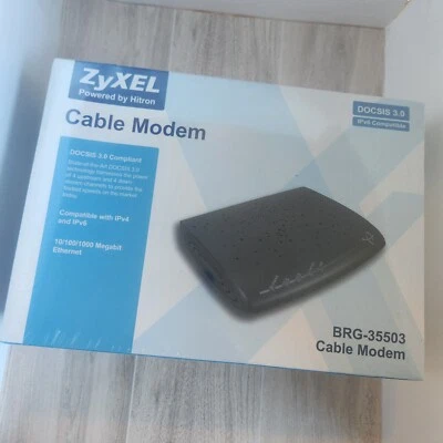 Brand new ZyXEL BRG-35503 Wired Cable Modem DOCSIS 3.0 IPv4 & IPv6 Compatible - Image 1 of 4