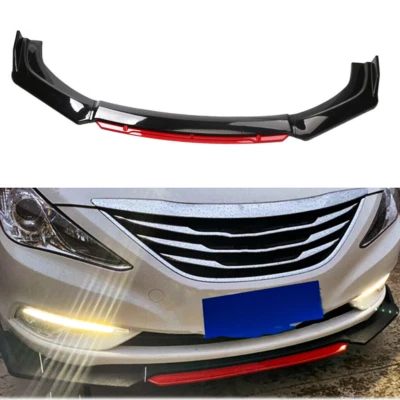 Front Bumper Lip Body Kit Spoiler Splitter For Hyundai Sonata Foto 1 de 4