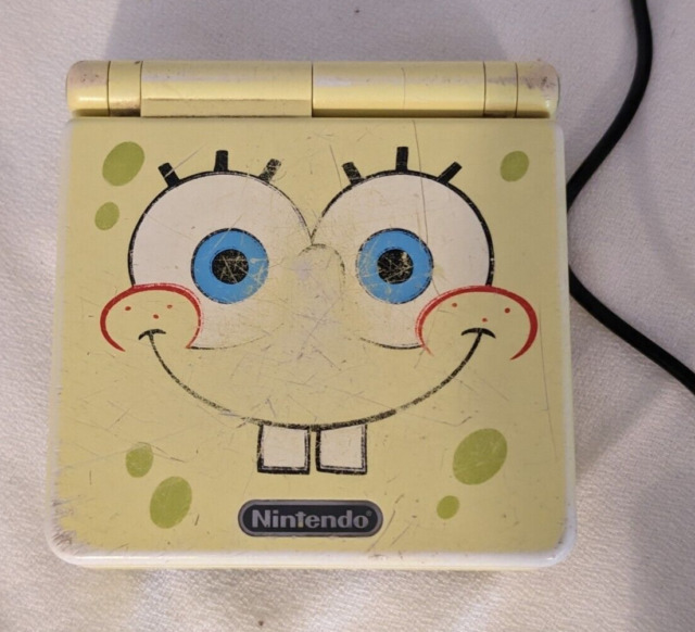 Game Boy Advance SP Console: Limited Edition Spongebob Squarepants, Lot  #29242