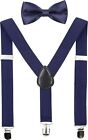 HANERDUN Kids Suspenders Bowtie Sets Adjustable Suspender Set for Boys and Girls