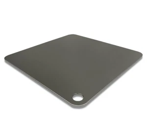 Plato de pizza de acero de 3/8", 3/8" x 10" x 13,5" con agujero. - Imagen 1 de 9