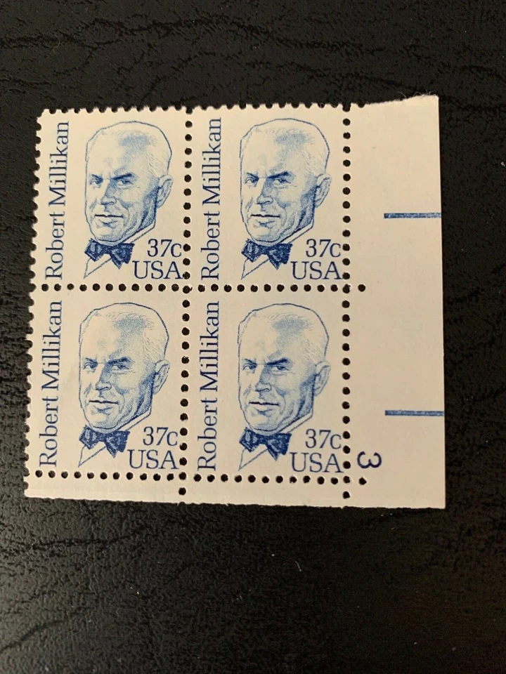 US Stamps SC# 1866 Robert Millikan 37c PB MNH 1982-85 - Image 1 of 1