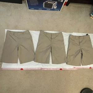 Boys Lot of 3 Beige/Khaki Uniform Shorts Dickies Size 18 & 20 [Pre-Owned] - Picture 1 of 10