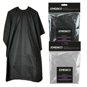 Barbers Hair Cutting Cape Hairdressing Gown Salon Dye Cover Black Grey
