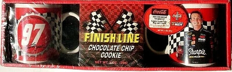 NASCAR/COCA-COLA SOUVENIR SET #97, BUSCH, 2 MUGS/COOKIE NEW, IMPERFECT FREE SHIP Cover