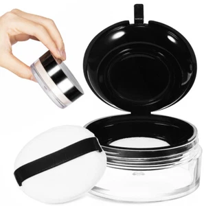 Loose Powder Puff Box Sponge Holder Travel Powder Container Powder Container - Picture 1 of 11