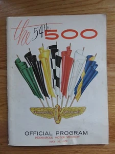 1970 INDY 500 Indianapolis Motor Speedway Racing 54th Program AL UNSER Winner - Picture 1 of 12
