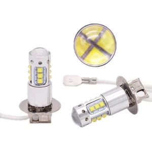 H3 16 LED Super Bright 80W Fog Lights DRL Bulbs X2 - Picture 1 of 10