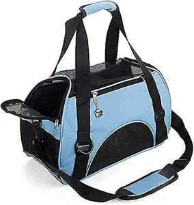 Airline-Approved Soft Pet Travel Carrier – Small Foldable Bag for Cats & Dogs - Picture 1 of 13