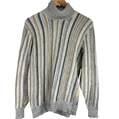 Lyle & Scott Vintage Women's 100% Super Lambwool Turtleneck Sweater Sz 44 (US L) Foto 1 de 4