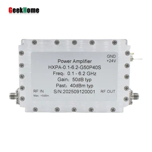 Amplificador de potencia de microondas 0,1-6,2 GHz 10 W RF 1,6 dB bajo ruido 50 dB alta ganancia gh23 - Imagen 1 de 5