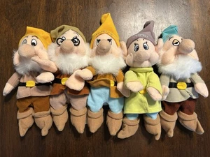 Walt Disney Company Snow White & The 7 Dwarfs, 9 Inch Plush (5 Dwarfs) - Picture 1 of 12