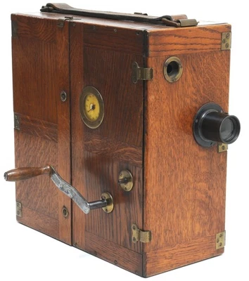 Ernemann Kino 木制电影相机,适用于 35 毫米 ca。 1908 年 — 第 1/4 张图片