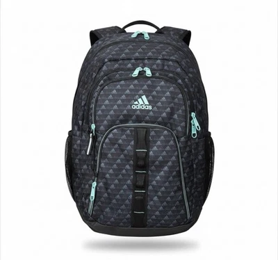 Mochila escolar Adidas negra/verde azulado carga resorte 5 compartimentos Foto 1 de 4