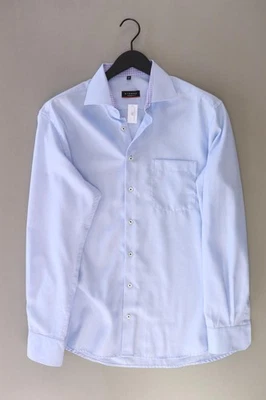 ✅ Eterna camicetta per uomo taglia Hemdgröße 42, L, 52 blu di cotone ✅ - Immagine 1 di 4