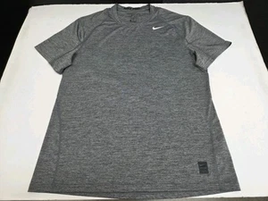Nike Pro Para Hombres Manga Corta Dri-Fit Camisa Ajustada Gris Talla XL #7499 - Imagen 1 de 9