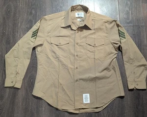 Defense Logistics Agency Valor Collection 18/35 SS USMC Damen Shirt Khaki " - Bild 1 von 3