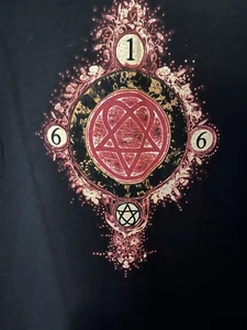 HIM 616 Heartagram Vintage Double Sided TShirt 2007 NWOT Size XL BAM Rare Shirt - Picture 1 of 5
