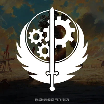 Adesivo de vinil Fallout - Brotherhood of Steel - Imagem 1 de 3