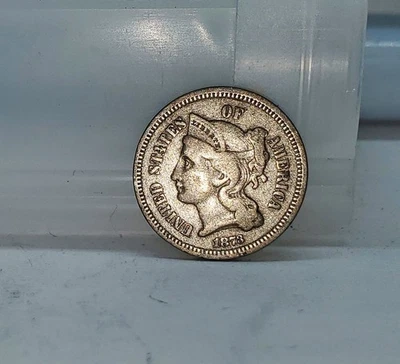Cull Corroded 1873 Three Cent Nickel US Coin 3CN You Grade It A18 - Image 1 of 2