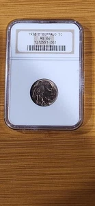 1938D Buffalo Nickel Ms66 Gold Toner - Picture 1 of 8