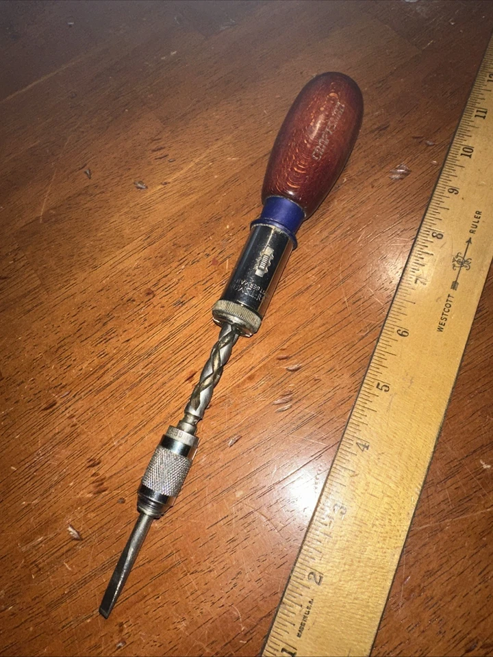 Vintage Craftsman W. Germany Yankee Style Spiral Screwdriver Push Drill Nice!! - Image 1 of 4