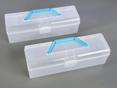 2 cajas de almacenamiento DAISO MiniDisc para 36 minidiscos cada MD