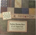 Lili of the valley & Raspberry Road designs 8 x 8 papers Father Knows Best