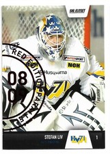 2008-09 Swedish SHL Elitset Red Edition Parallel #193 Stefan Liv