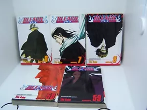Bleach Manga Shonen Jump English Vol. 6 7 8 58 & 59 Former Library Books - Picture 1 of 6