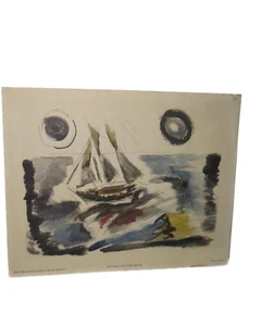 John Marin The Three Master Litho c 1950 New York Graphic Society Mid Century - Picture 1 of 3