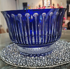AJKA King Louis Fabergé Xenia Cobalt Blue Punch Bowl 11" x 7 1/4" Beautiful!