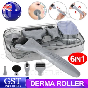 Derma Roller 6 in 1 Titanium Dermaroller Kit Micro Needle Skin Care Anti Aging - Picture 1 of 9