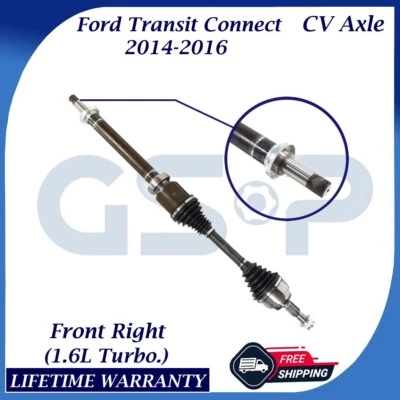Eje CV delantero derecho GSP OEM para Ford Transit Connect 2014-2016 garantía de por vida Foto 1 de 4