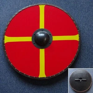 Escudo de madera cuarteado vikingo/sajón - Disfraz y recreación de contacto completo - Imagen 1 de 1