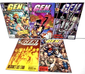 Lote de 5 cómics WildStorm Gen Active Issues 1 2 3 4 5 2000-2001 - Imagen 1 de 16