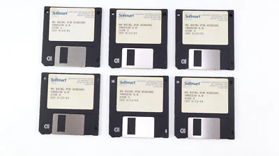 Microsoft Excel for Windows Version 4.0 Floppy Disks 3.5" Vintage 9/23/93 - Image 1 of 4