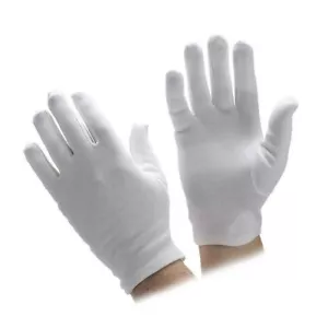 Guantes Interiores de Bateo de Grillo Blanco Algodón Dedo Completo Jóvenes/Hombres Talla Única - Imagen 1 de 1
