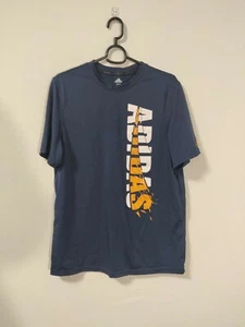 Adidas Kids Boys XL T Shirt Blue Navy Climalite Workout Top Summer Thin Mens S  - Picture 1 of 4